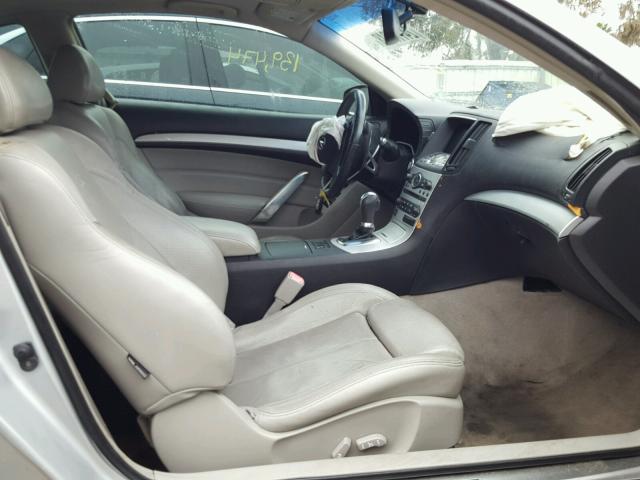 JNKCV64E18M118701 - 2008 INFINITI G37 BASE SILVER photo 5