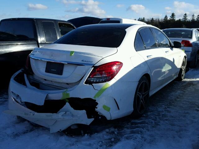 55SWF6EB2GU118843 - 2016 MERCEDES-BENZ C 450 4MAT WHITE photo 4