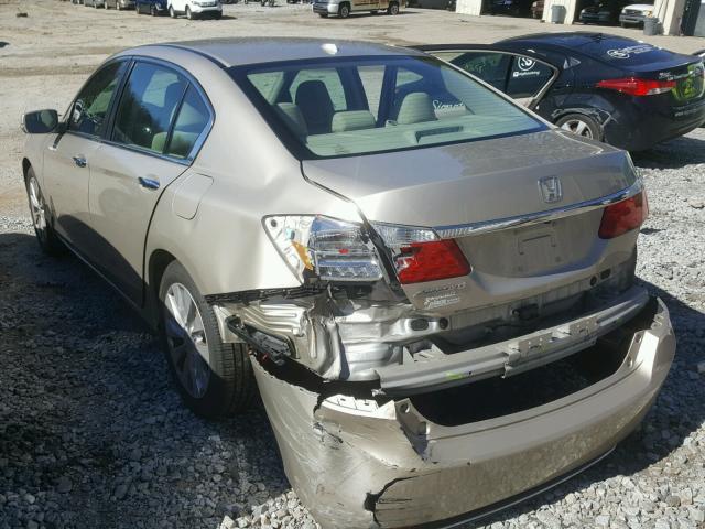 1HGCR2F83DA132747 - 2013 HONDA ACCORD EXL GOLD photo 3