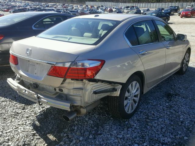 1HGCR2F83DA132747 - 2013 HONDA ACCORD EXL GOLD photo 4