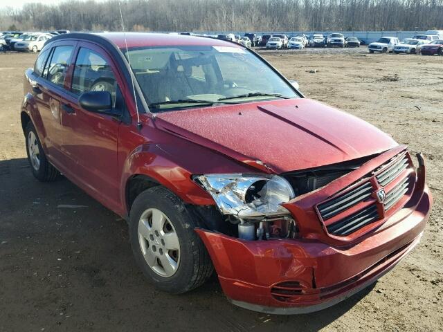 1B3HB28B77D506492 - 2007 DODGE CALIBER RED photo 1