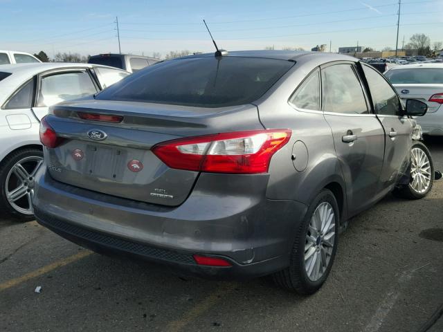 1FAHP3H24CL415630 - 2012 FORD FOCUS SEL GRAY photo 4