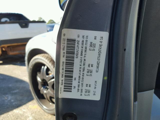 2D4FV47T17H735470 - 2007 DODGE MAGNUM SE GRAY photo 10