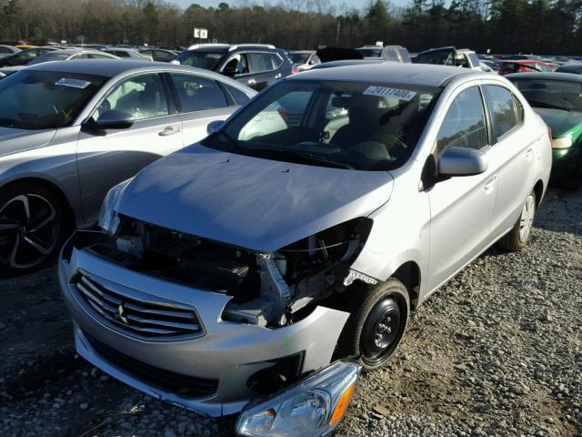 ML32F3FJ8HHF07045 - 2017 MITSUBISHI MIRAGE G4 SILVER photo 2