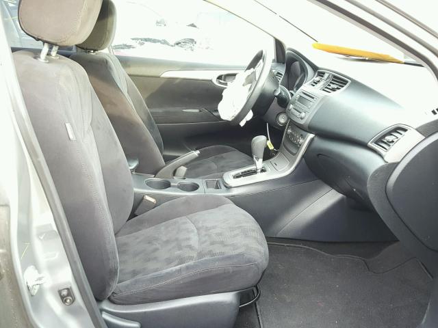 3N1AB7AP9DL728723 - 2013 NISSAN SENTRA S GRAY photo 5