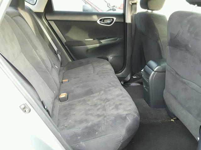 3N1AB7AP9DL728723 - 2013 NISSAN SENTRA S GRAY photo 6