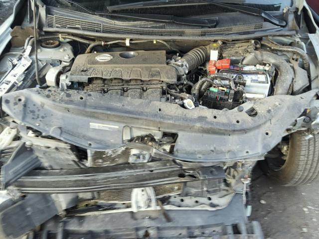 3N1AB7AP9DL728723 - 2013 NISSAN SENTRA S GRAY photo 7