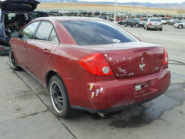 1G2ZH57N684201053 - 2008 PONTIAC G6 GT RED photo 3