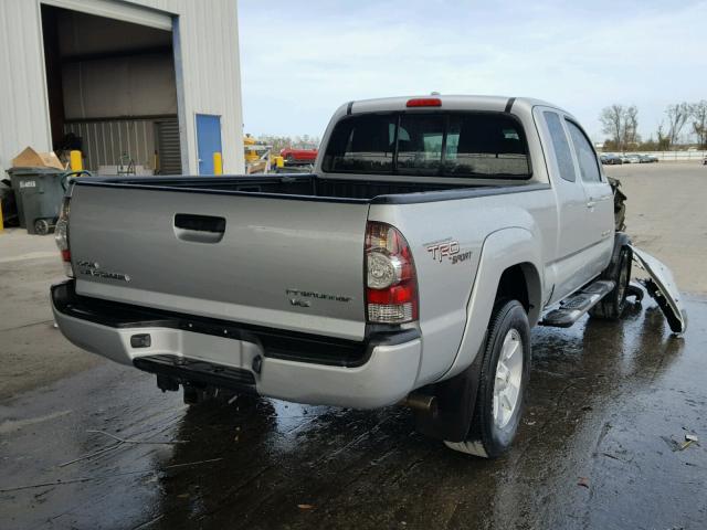 5TETU4GNXAZ673406 - 2010 TOYOTA TACOMA PRE GRAY photo 4