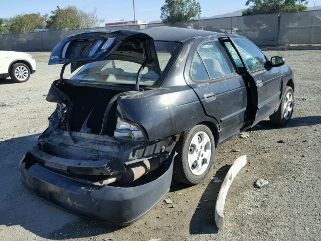 3N1CB51D33L813235 - 2003 NISSAN SENTRA XE BLACK photo 4