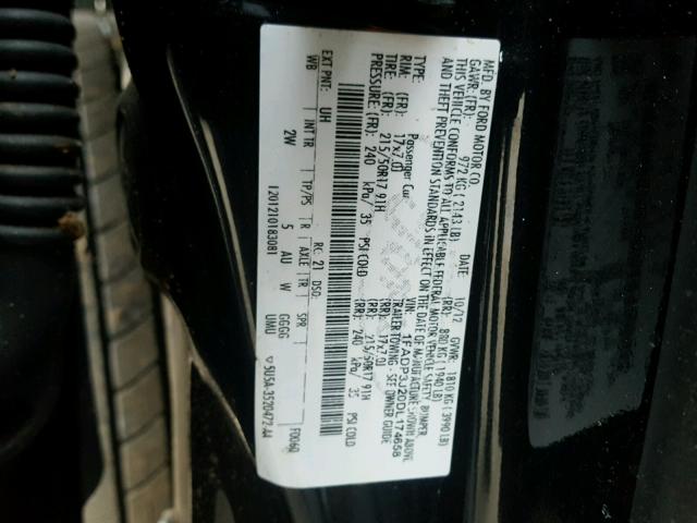 1FADP3J20DL174658 - 2013 FORD FOCUS TITA BLACK photo 10