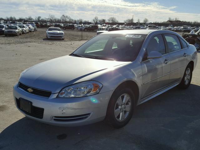 2G1WT57K791280340 - 2009 CHEVROLET IMPALA 1LT SILVER photo 2