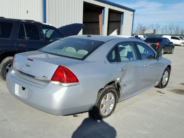 2G1WT57K791280340 - 2009 CHEVROLET IMPALA 1LT SILVER photo 4