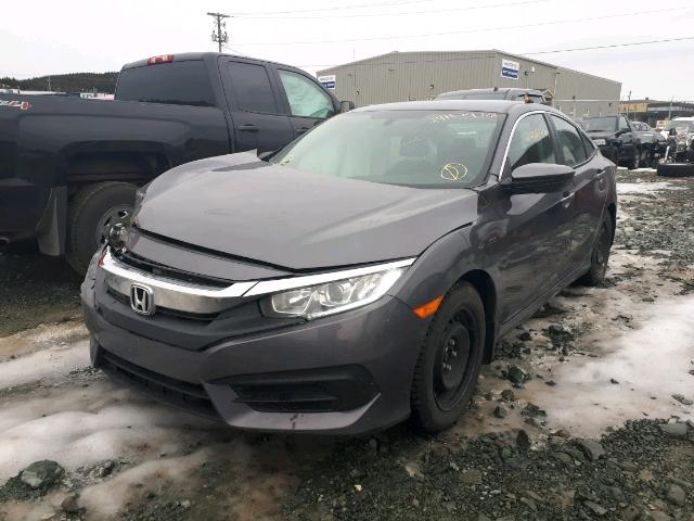 2HGFC2E55GH025405 - 2016 HONDA CIVIC LX GRAY photo 2