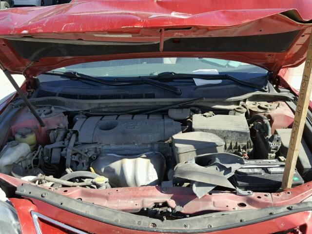 4T1BF3EK2BU156714 - 2011 TOYOTA CAMRY BASE RED photo 7