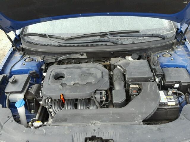 5NPE24AF3FH174067 - 2015 HYUNDAI SONATA SE BLUE photo 7