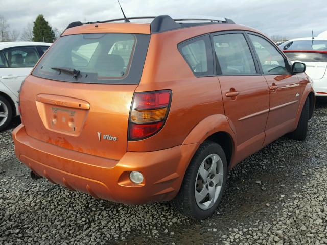 5Y2SL62814Z431423 - 2004 PONTIAC VIBE ORANGE photo 4