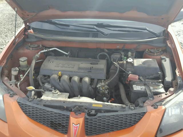 5Y2SL62814Z431423 - 2004 PONTIAC VIBE ORANGE photo 7