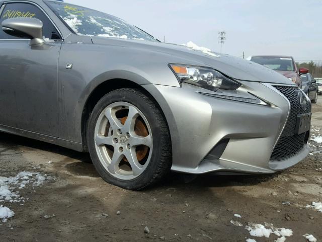 JTHBF1D20F5066583 - 2015 LEXUS IS 250 SILVER photo 9