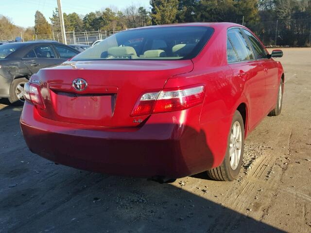 JTNBE46K473028530 - 2007 TOYOTA CAMRY NEW RED photo 4