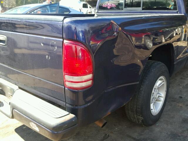 1B7GL22X7XS185478 - 1999 DODGE DAKOTA PURPLE photo 9