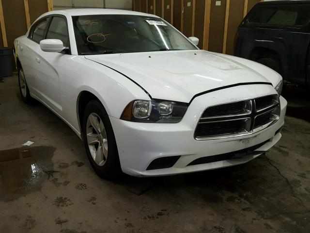2B3CL3CG9BH587135 - 2011 DODGE CHARGER WHITE photo 1