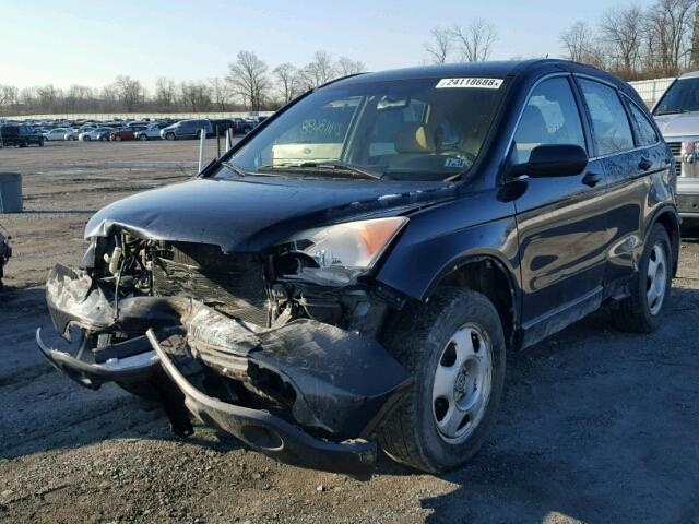 JHLRE48367C098798 - 2007 HONDA CR-V LX BLACK photo 2