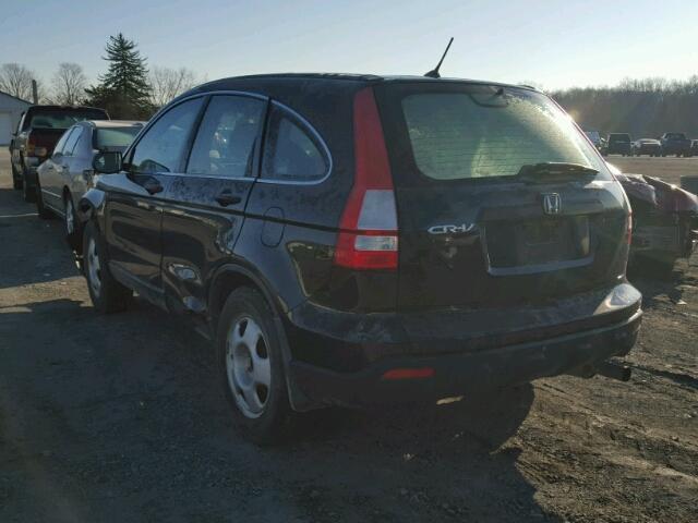 JHLRE48367C098798 - 2007 HONDA CR-V LX BLACK photo 3