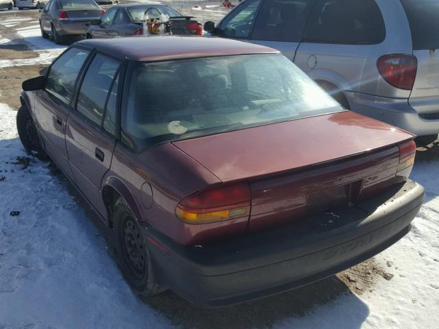 1G8ZH5596RZ347050 - 1994 SATURN SL1 MAROON photo 3