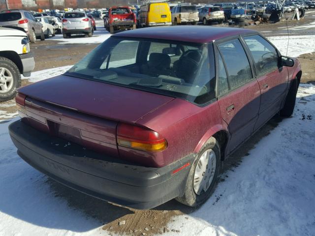 1G8ZH5596RZ347050 - 1994 SATURN SL1 MAROON photo 4