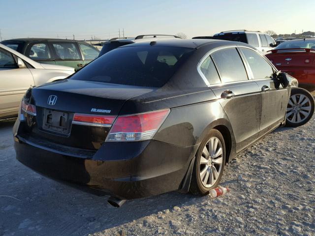 1HGCP2F83CA125575 - 2012 HONDA ACCORD EXL BLACK photo 4