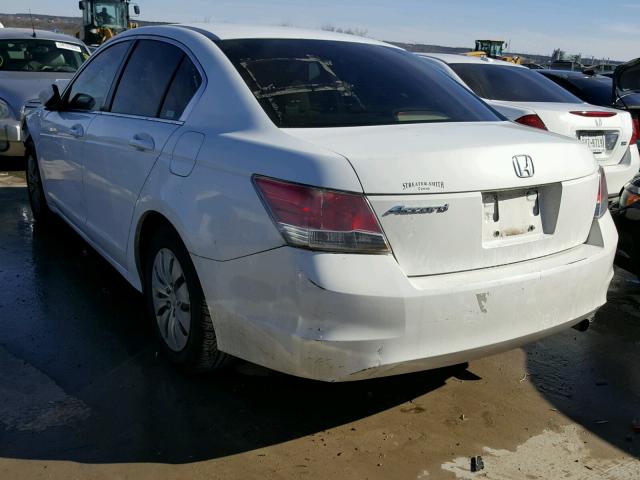 JHMCP263X8C028029 - 2008 HONDA ACCORD LX WHITE photo 3