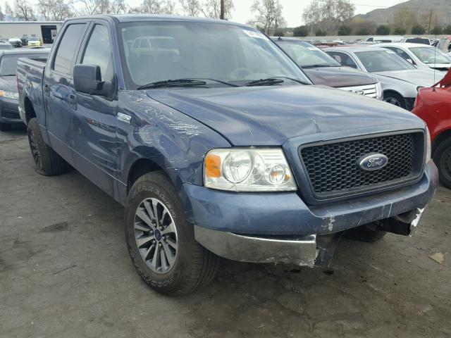 1FTRW12W25FA75543 - 2005 FORD F150 SUPER BLUE photo 1