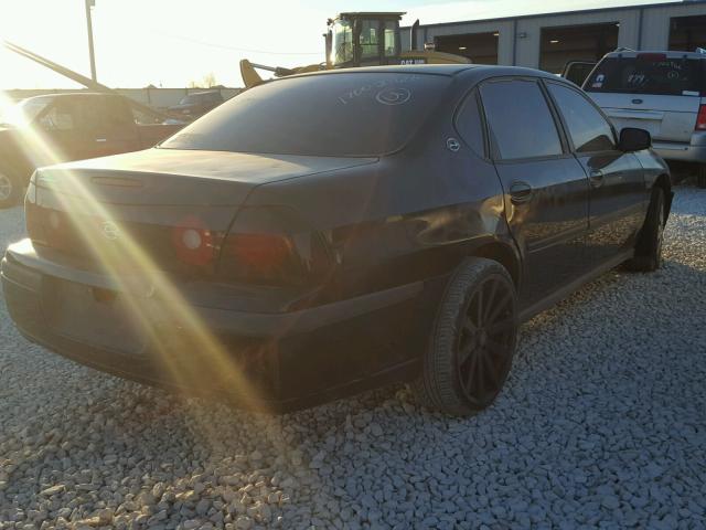 2G1WF52E359336150 - 2005 CHEVROLET IMPALA BLACK photo 4