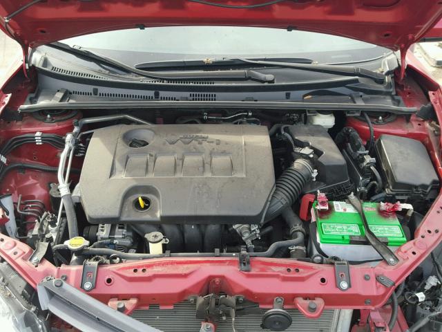 2T1BURHE5FC423009 - 2015 TOYOTA COROLLA L RED photo 7