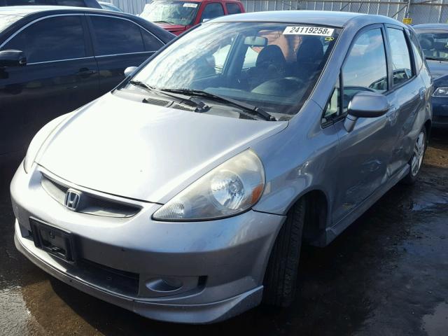 JHMGD38607S056384 - 2007 HONDA FIT S ვერცხლისფერი ფოტო 2