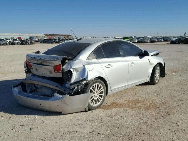 1G1PJ5SC9C7375518 - 2012 CHEVROLET CRUZE ECO SILVER photo 4