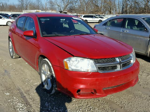 1C3CDZCB5CN260313 - 2012 DODGE AVENGER SX RED photo 1