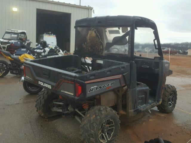 4XAUH9EA6EG860278 - 2014 POLARIS RANGER 900 GRAY photo 4