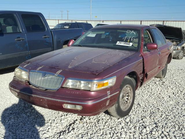 2MELM75W6TX654836 - 1996 MERCURY GRAND MARQ MAROON photo 2