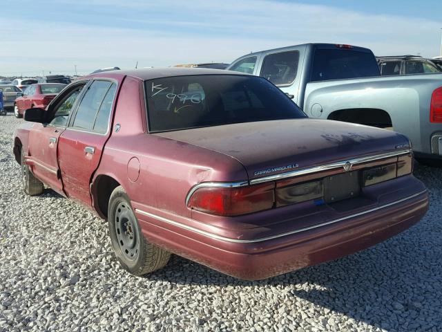 2MELM75W6TX654836 - 1996 MERCURY GRAND MARQ MAROON photo 3