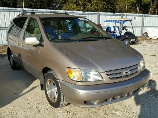 4T3ZF13C03U551031 - 2003 TOYOTA SIENNA LE GOLD photo 1