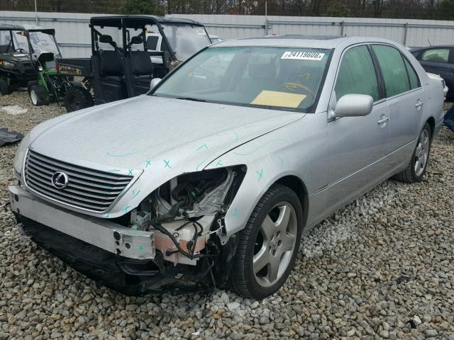 JTHBN36F255019598 - 2005 LEXUS LS 430 SILVER photo 2