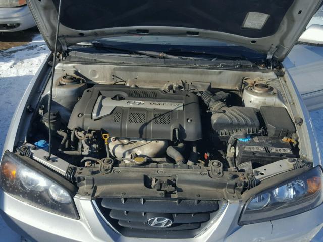 KMHDN46D75U032850 - 2005 HYUNDAI ELANTRA GL SILVER photo 7