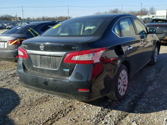 1N4AB7AP3DN901770 - 2013 NISSAN SENTRA S BLACK photo 4