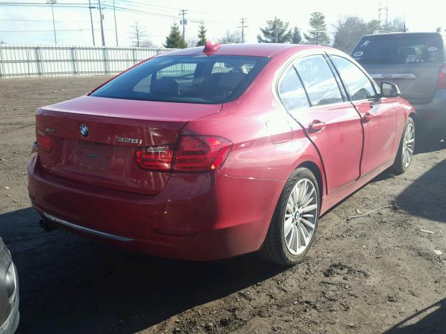 WBA3B3G59DNR81106 - 2013 BMW 328 XI RED photo 4