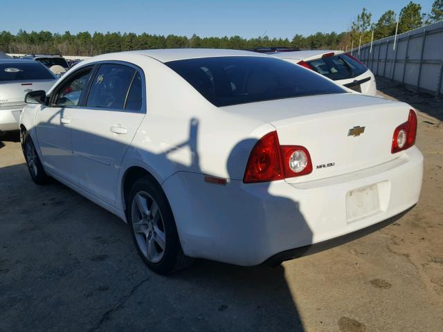 1G1ZA5EU7CF388982 - 2012 CHEVROLET MALIBU LS WHITE photo 3