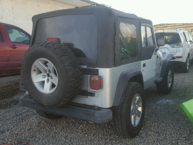 1J4FA291X6P756086 - 2006 JEEP WRANGLER / GRAY photo 4