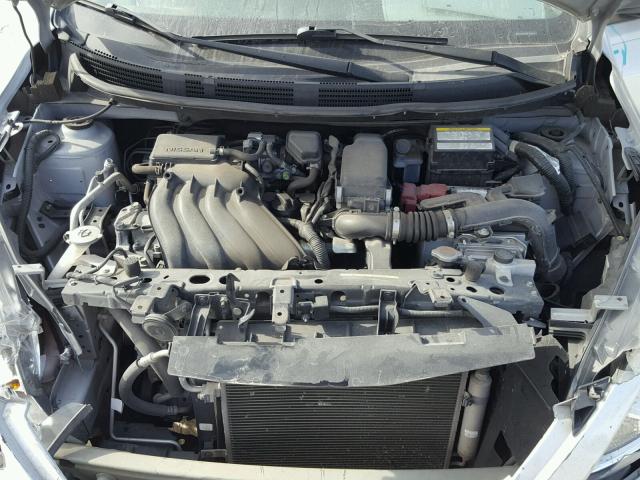 3N1CN7AP6FL859014 - 2015 NISSAN VERSA SILVER photo 7