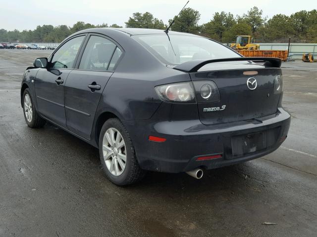 JM1BK32G581833930 - 2008 MAZDA 3 I BLACK photo 3